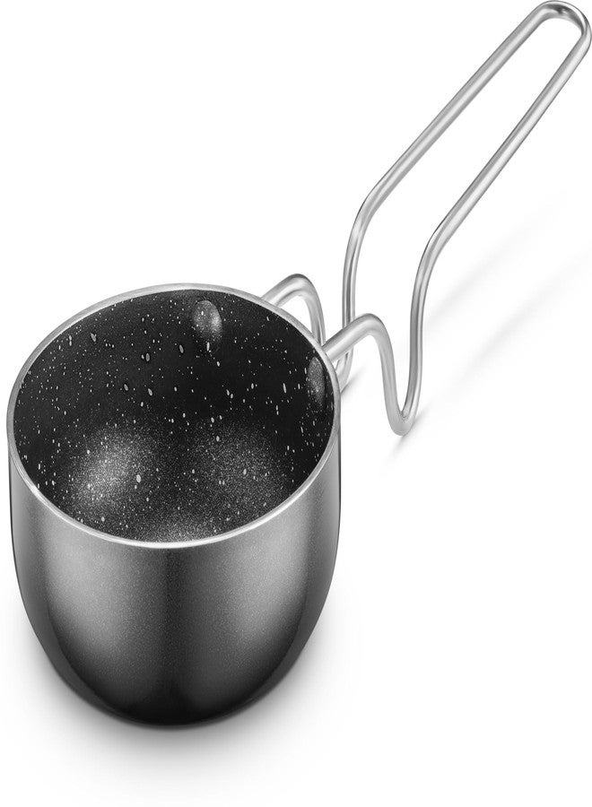 Jensons Cuisine Premium Non Stick Tadka Pan with Steel Handle | Vaghar | Chouk Pan | Tadka Pan 10 cm Diameter 0.5 L Capacity - Image 1